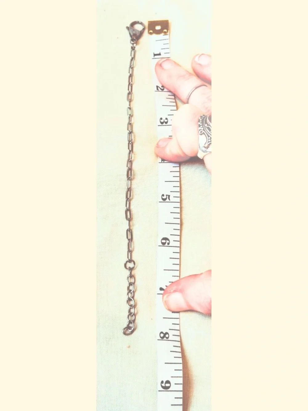 Handcrafted Stainless Steel Small Welded Paperclip Link Bracelet Minimalist Gift